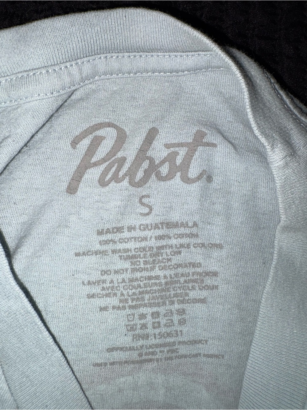 Pabst Rainier Logo Short Sleeve Crew Neck T-Shirt Size Small - Picture 2 of 3